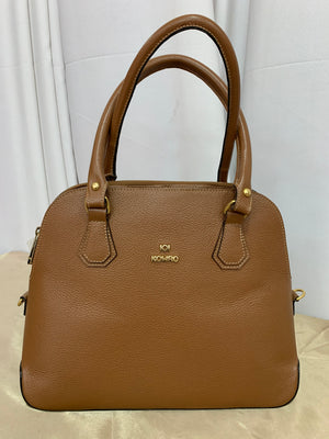 BOLSA COURO MARROM