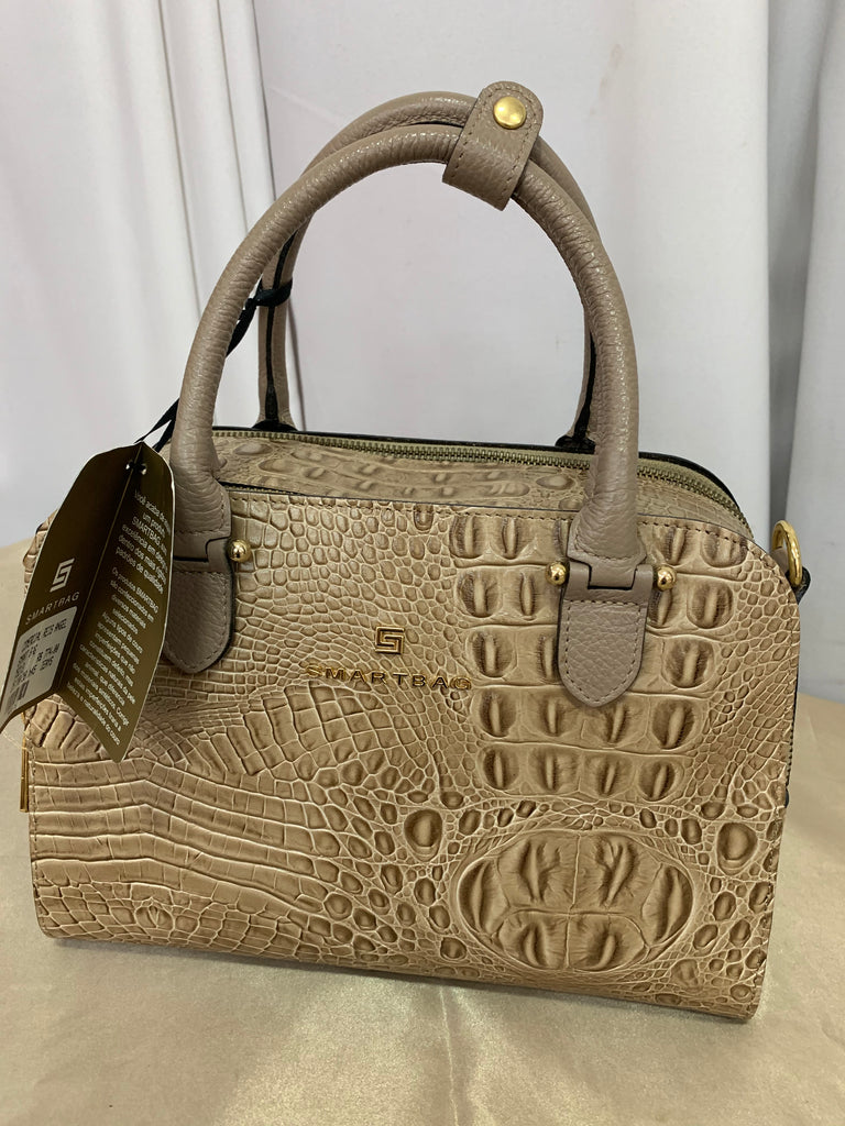 BOLSA CROCO BEGE