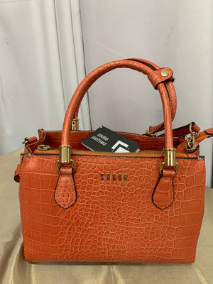 BOLSA CROCO ORANGE