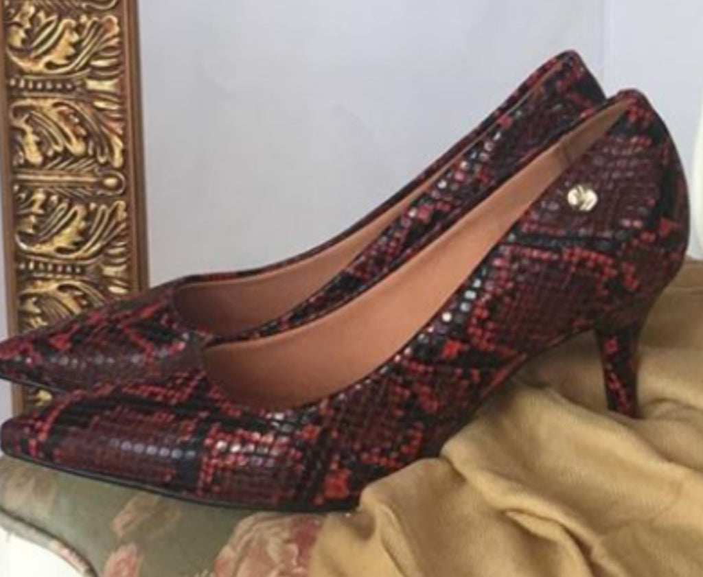 SCARPIN COBRA VERMELHO